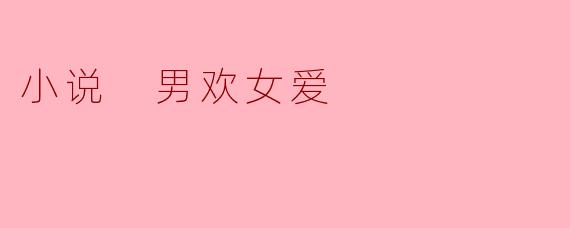 小说 男欢女爱
